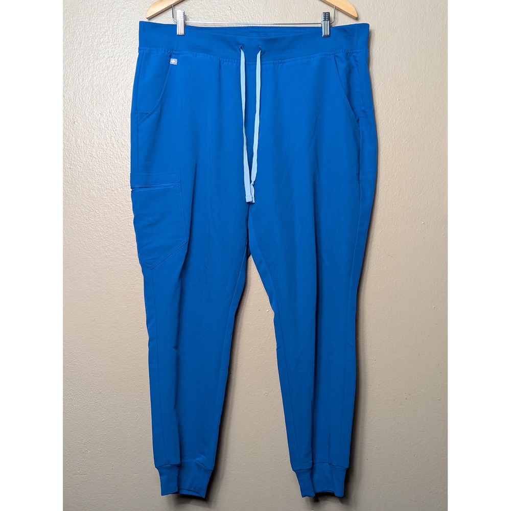 FIGS Zamora Scrub Pants Womens XL Blue W18SW2005 Technical Collection Joggers